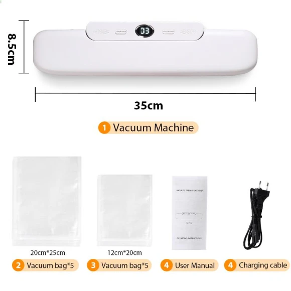 Automatic Vacuum Sealer Machine — Vacuum Bags, AYEVIN Life Gadgets