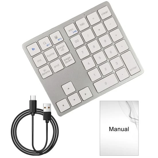 Bluetooth-Compatible Wireless Numeric Keypad — Number Pads, electronic