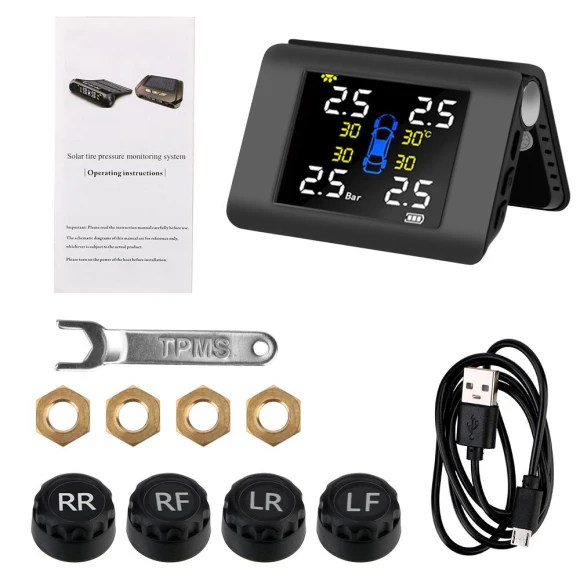 Solar-Powered Car Tire Pressure Monitoring System — TPMS, Home Of Auto Parts