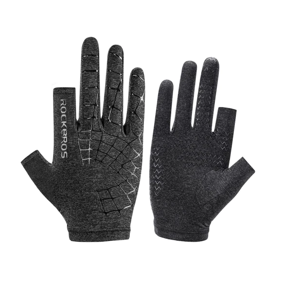 Summer Cycling UV Protection Fingerless Gloves, JP Create mege