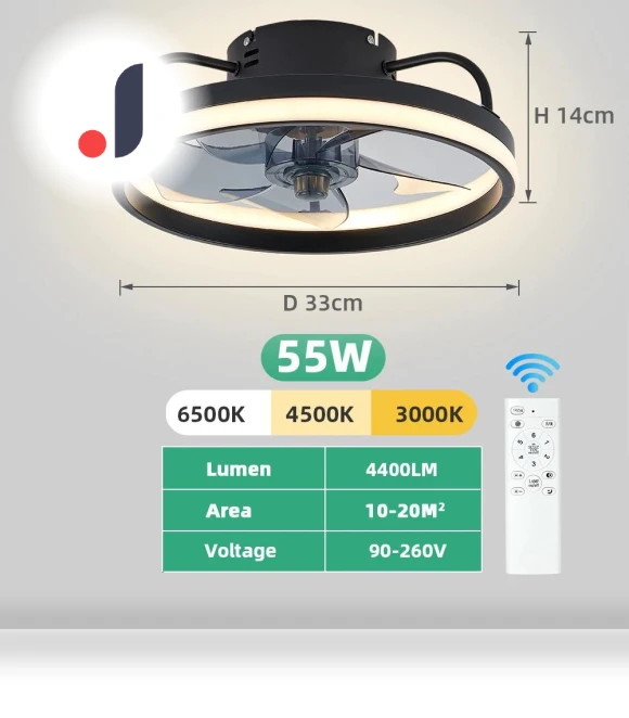 Smart Ceiling Fan with Light — Ceiling Fans, Intelligent Living Hall