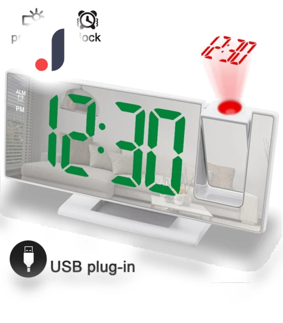 Digital LED Projection Alarm Clock — Alarms & Clocks, KITCHEN-MALL