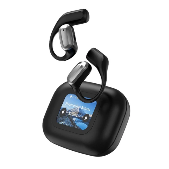 Smart Touch Screen Bluetooth Open-Ear Headphones — Wireless Earbuds, Luminaire Lighting Mall