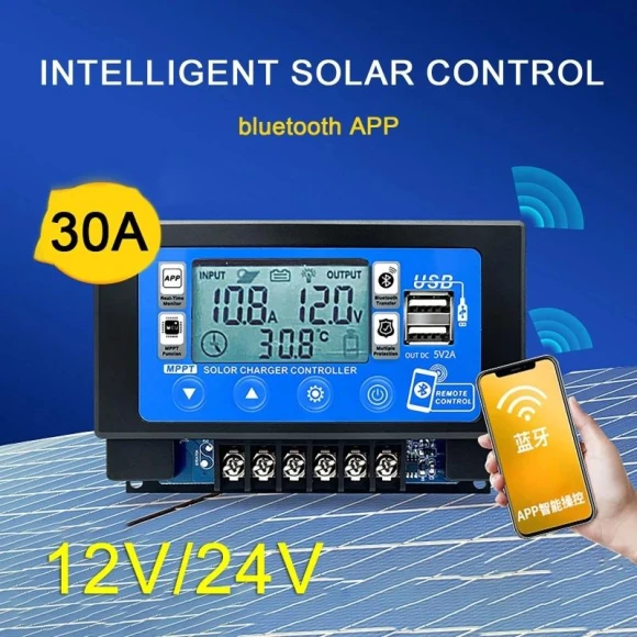 Solar Panel Controller with Bluetooth and Wifi — Solar Charge Controller, Stone Home