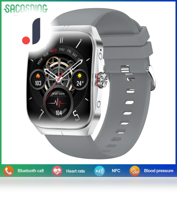 Curved Amoled Display Smart Watch — Smartwatches, SACOSDING