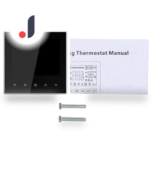 Indoor Floor Heating Sensor LCD Display Touch Screen Temperature Sensor — Home Climate Control, Rainbow Rain