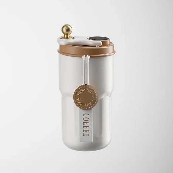 Smart Thermos Water Bottle with Digital LED Temperature Display — Beverage Warmers, Cozy Cottage-Relax