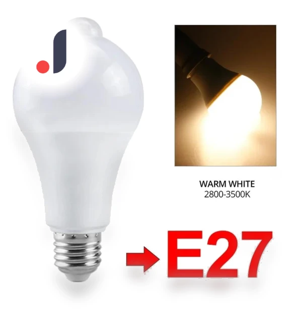 LED Motion Sensor Light Bulb — LED, Rainbow Rain