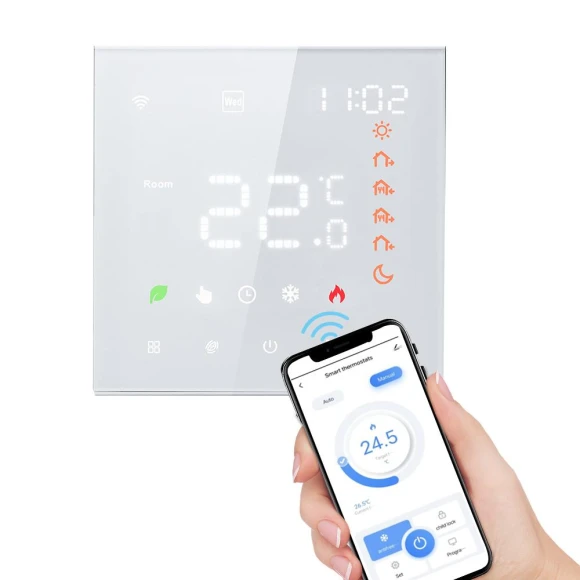 Wall Thermostat with LCD Display — Home Climate Control, Build My Home