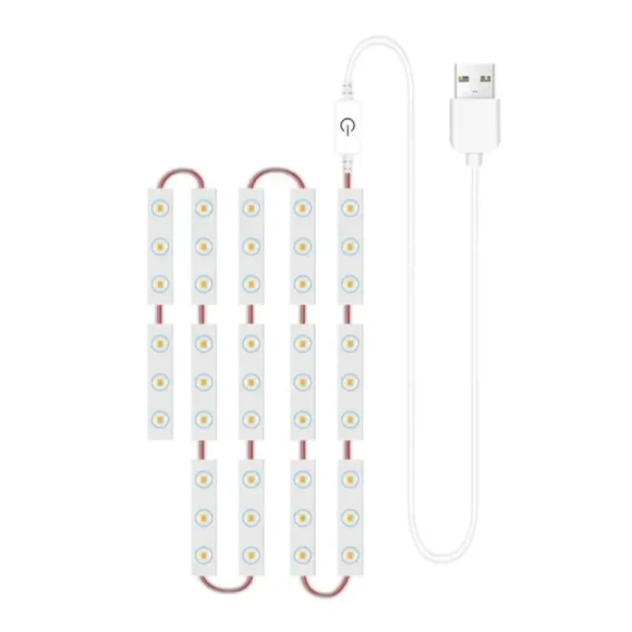 42 LED Touch Light Vanity Mirror with Adjustable Brightness — Handheld, Build My Home