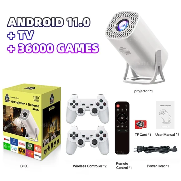 Android 11 Gaming Projector — Home Theater Projectors, VILCORN
