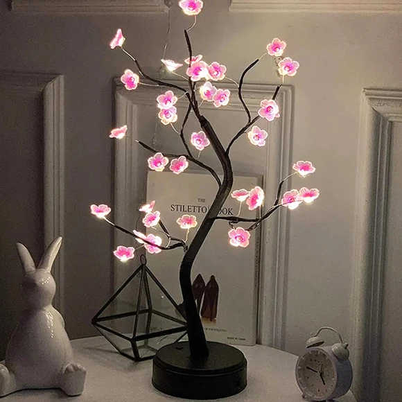 Night Light in the Form of a Desktop Tree — Night Lights, Stone Home