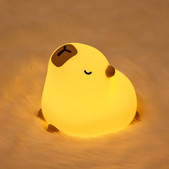 Cute Capybara Rechargeable Night Light, Exquisite goods home furnishing