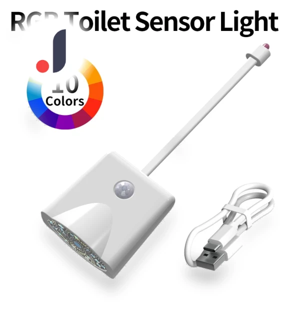 Motion Sensor Smart Toilet Night Light with Star Projector — Night Lights, Good Household Items