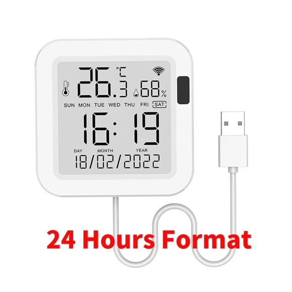 Smart Temperature and Humidity Sensor with Backlight — Home Climate Control, HIMO Group