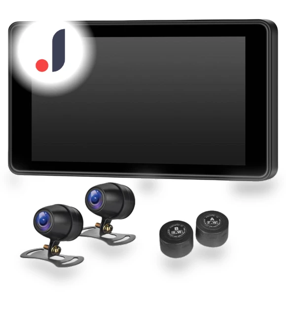 5-inch Wireless Carplay Android Auto Motorcycle Camera — Rearview Cameras for Cars, Simplistic Living Home