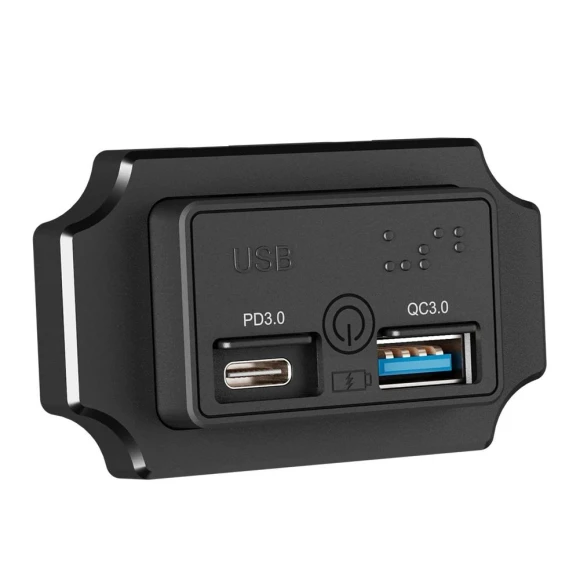Car Charger QC 3.0 USB PD Type C with Touch Switch — Chargers, Rustic Elegance House