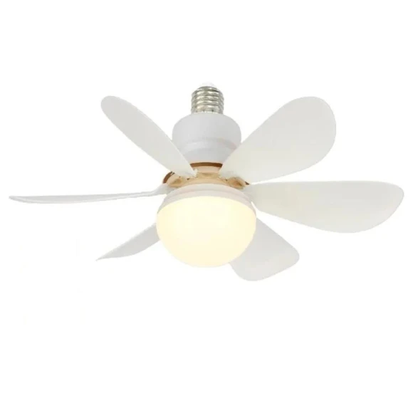 Modern Ceiling LED Light Fixture with Fan — Ceiling Fans, Home Textile Home Decoration