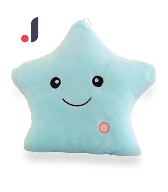 Soft LED Star Pillow — Night Lights, laitangmu
