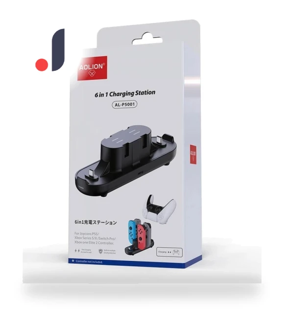 Universal Charging Dock Station for Controllers 6 in 1 USB Type C — Docking Stations, FourAll Video Games Accessories