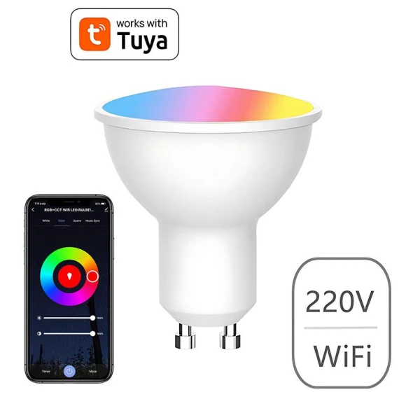 Dimmable Lamp Cup Smart Bulb — Smart Light Bulb, Tuya