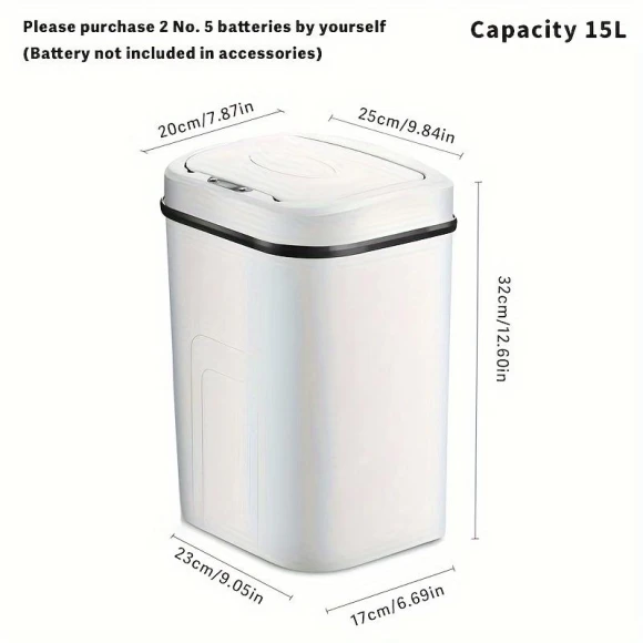 Electric Smart Trash Can — Smart Trash Can, World Auto Parts