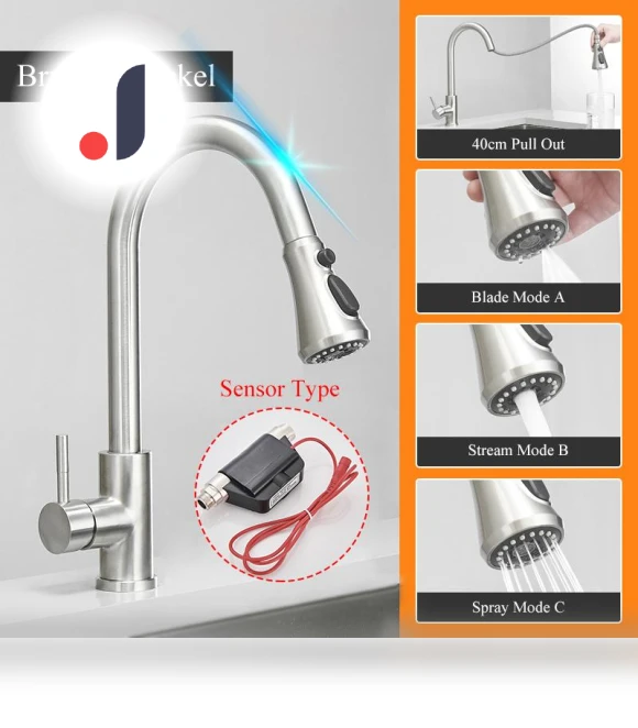 Smart Touch Kitchen Faucet — Smart-Touch Kitchen Faucets, JOHO - CarGear