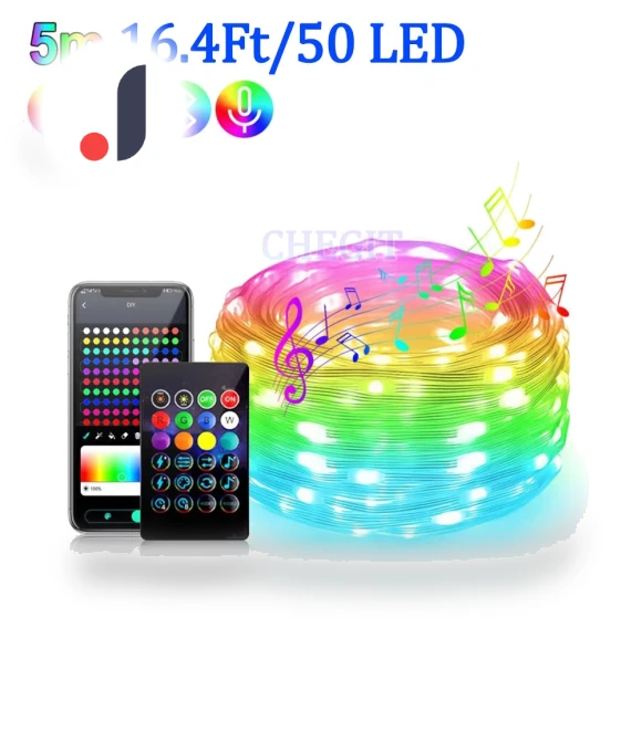 Waterproof Outdoor Smart LED String Lights — Garden Illumination, Auto Accessories Home