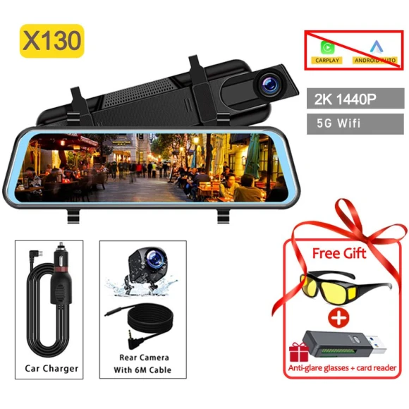 10-Inch Mirror Dash Cam — Dashboard Cameras, Auto Accessories Home