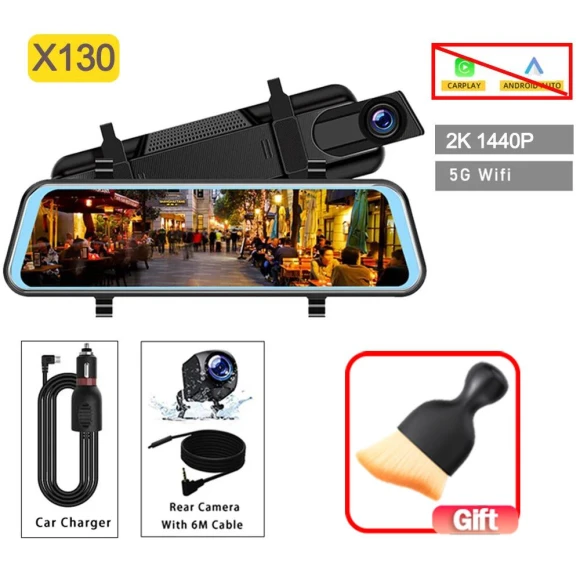 10-inch Wireless Carplay Android Auto Multimedia 4K Dash Cam — Installation Services, Auto Accessories Home