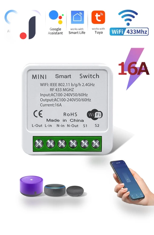 Mini Tuya Smart Wifi Switch DIY Module — Smart Home Modules, Good Household Items