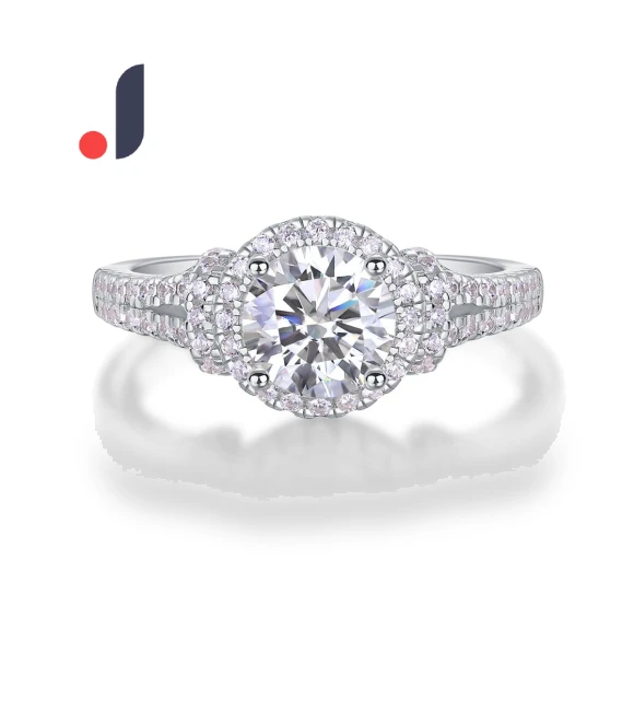 Silver Smart Ring with Moissanite — Smart Rings, Wo Bijouterie