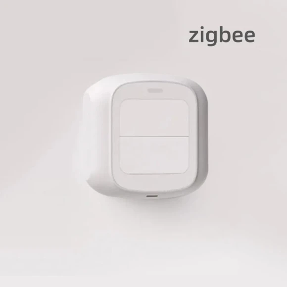 Wireless 2-Channel Scene Switch ZigBee Push Remoter Panel — Smart Home Hub, Home Of Auto Parts