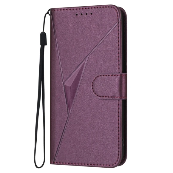 Triangle Pattern Buckle Clasp Leather Phone Case for Honor 200 Smart 5G, Honor