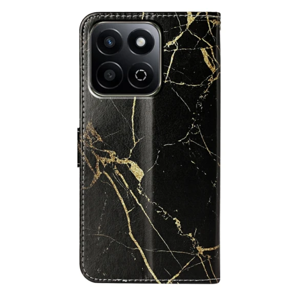 Marble Pattern Leather Phone Case for Honor X7C 4G / 200 Smart, Honor