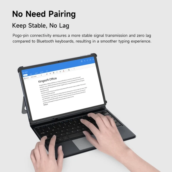 Pogo Pin Smart Keyboard & Tablet Leather Case — Bluetooth Keyboard, Ulefone