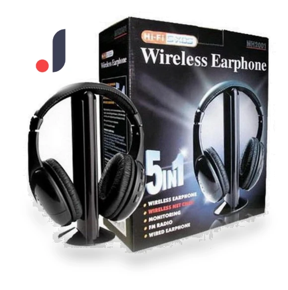 Classic Wireless Stereo Headset for TV — Audio Enhancements for Home, AI Supermarket