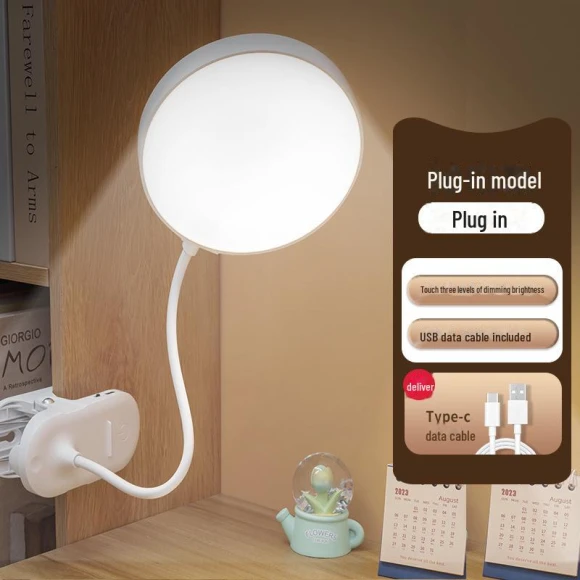 Eye-Care Clip-On LED Desk Lamp, AI Supermarket