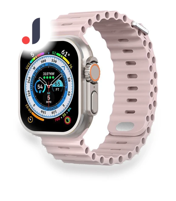 Silicone Strap for Apple Watch Ultra Marine — Bands, AI Supermarket