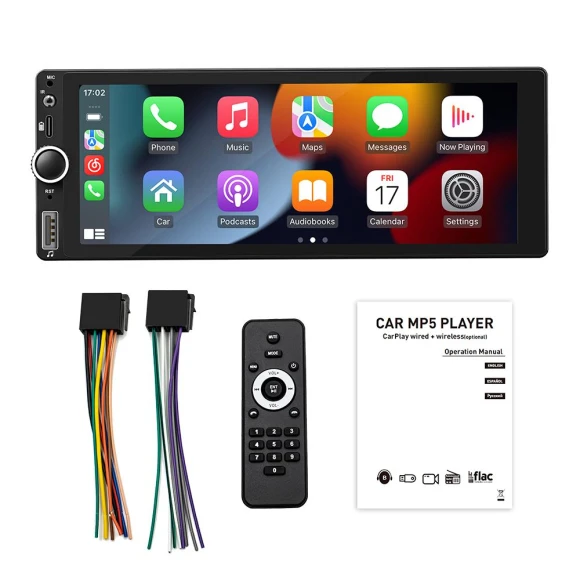 HD Car Multimedia Receiver with Carplay — Car Infotainment System, Auto Launcher