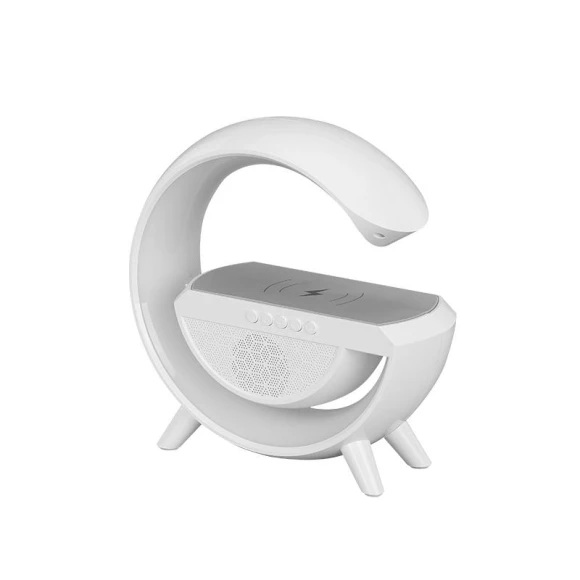 Wireless Fast Charging Station with Smart Bluetooth Speaker — Desk Lamp, YOCOLO