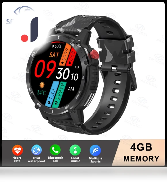 Outdoor Military 3ATM Waterproof Bluetooth Call Smartwatch — Smartwatches, Tiktop2