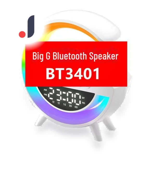Smart Bluetooth Speaker with Wireless Charging, Alarm, and Ambient Night Light — Accessory Kits, StrideBox