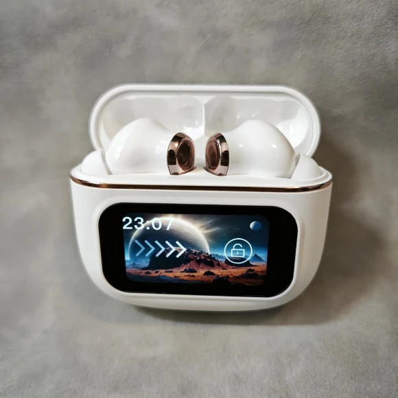 Touchscreen ANC Active Noise Cancelling Wireless TWS Earbuds — In-Ear Headphones, E-Popularity