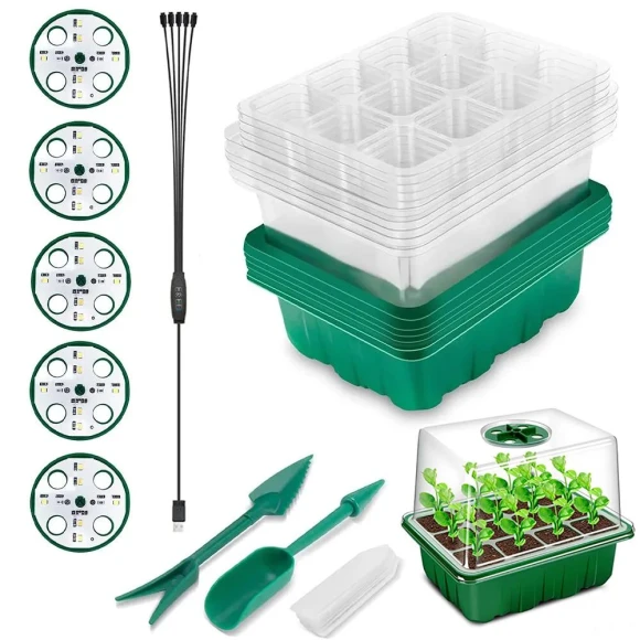 LED Seedling Pots with Grow Light — Germination Kits, HAOAXIN
