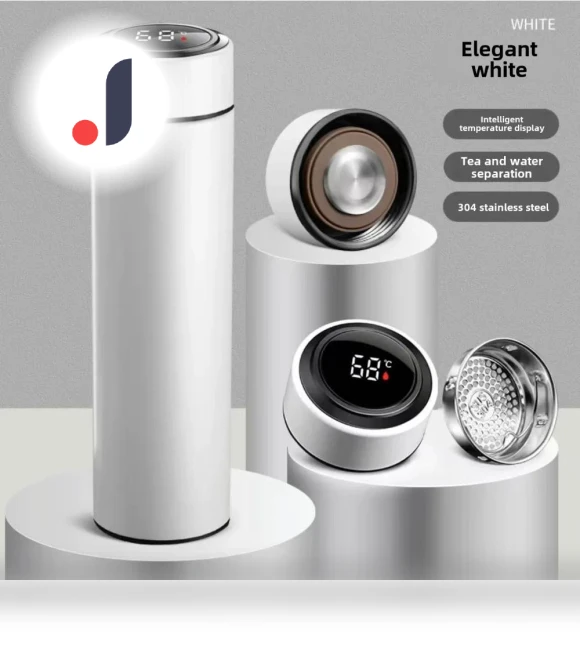 Smart Thermos Cup with LED Touch Digital Display — Beverage Warmers, DC-HOME Textile