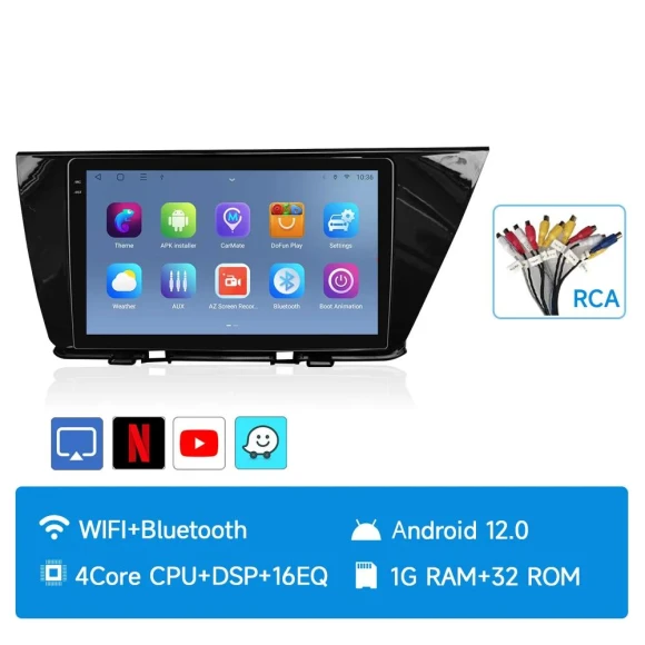 CarPlay & Android Auto Multimedia Player — Car Infotainment System, AutoSphere