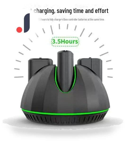 Charging Dock for Xbox Series X|S Controller with Four Batteries — Power Accessories, StrideBox