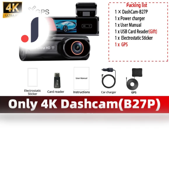 Car DVR with WIFI GPS Support — Rearview Cameras for Cars, E-ACE