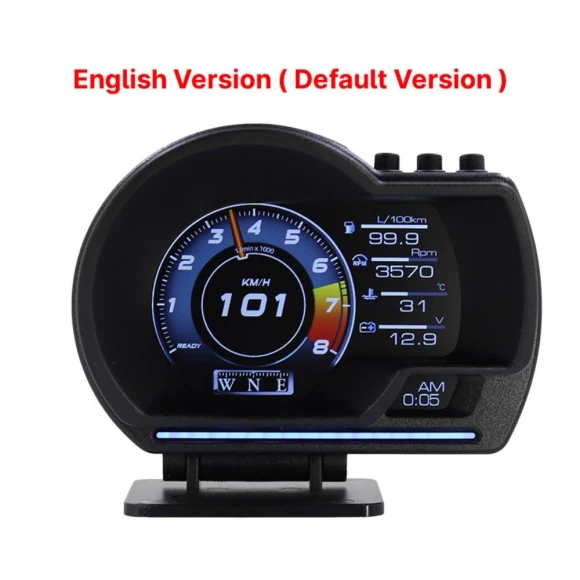 Digital Odometer Multi-function TFT Meter HUD OBD2+GPS Smart Gauge, Liingyimn